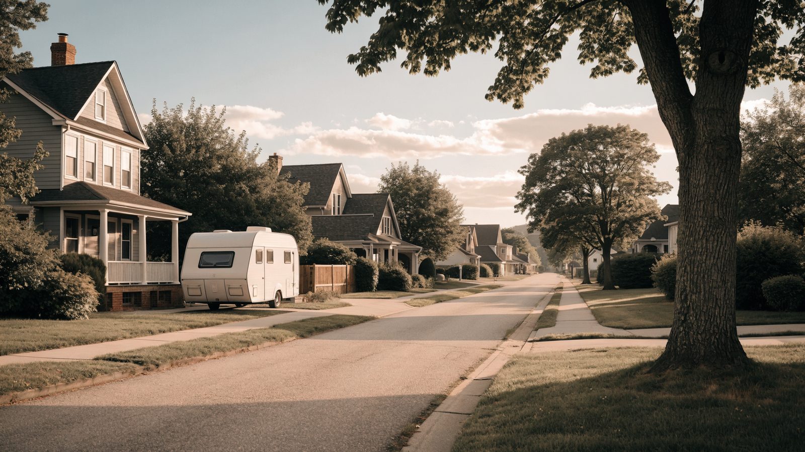 Caravan of camper voor de deur parkeren: wat mag wel en niet?