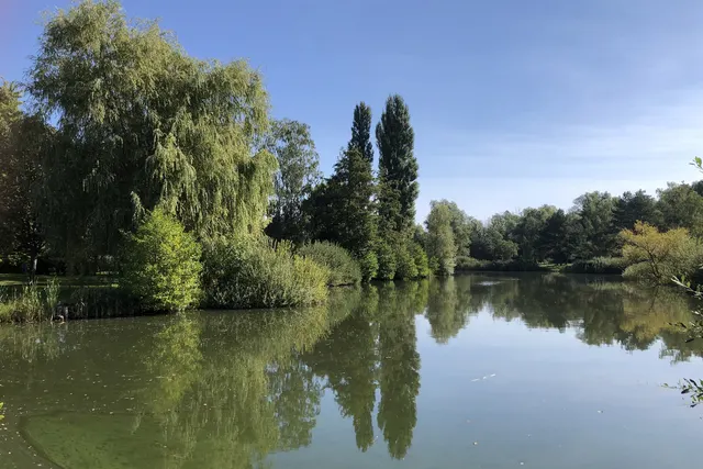 vers l'étang de pêche