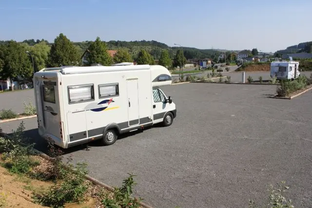 Wohnmobil Stellplatz am alten Bahnhof Hardheim