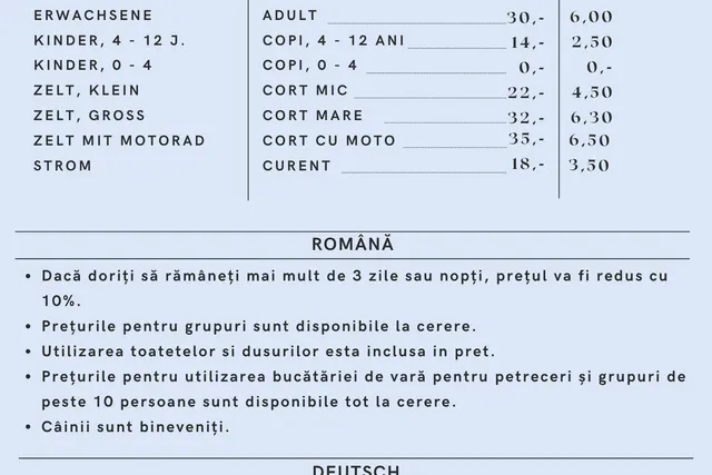Camping La Grădină