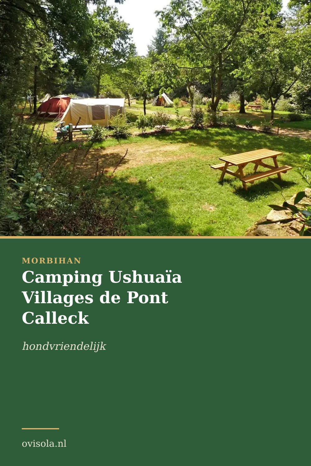 Camping Ushuaïa Villages de Pont Calleck, kamperen in Morbihan