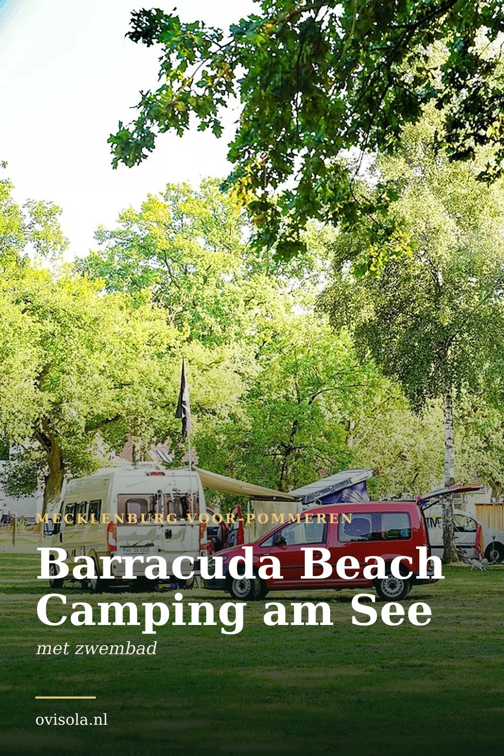 Barracuda Beach Camping am See: kamperen in Mecklenburg-Voor-Pommeren