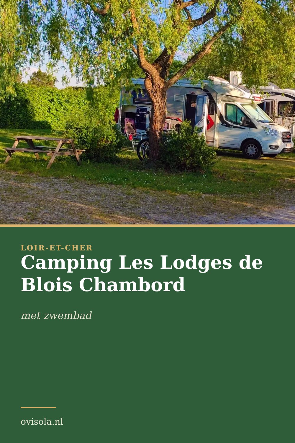 Camping Les Lodges de Blois Chambord, kamperen in Loir-et-Cher
