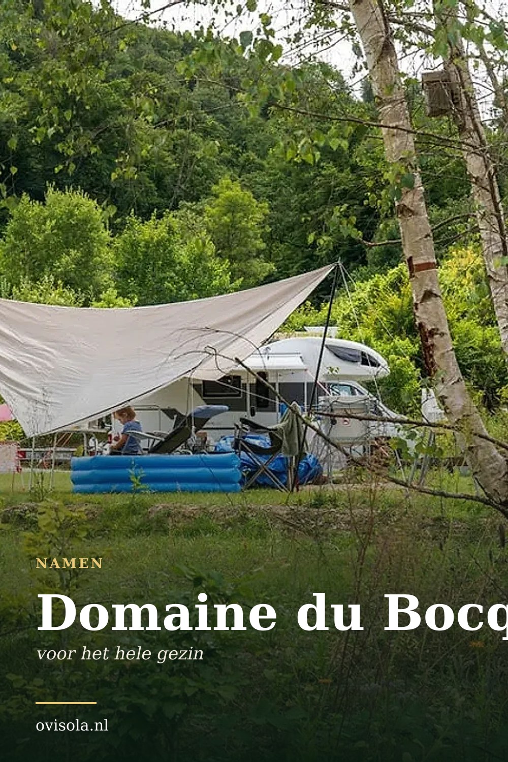 Domaine du Bocq: kamperen in Namen