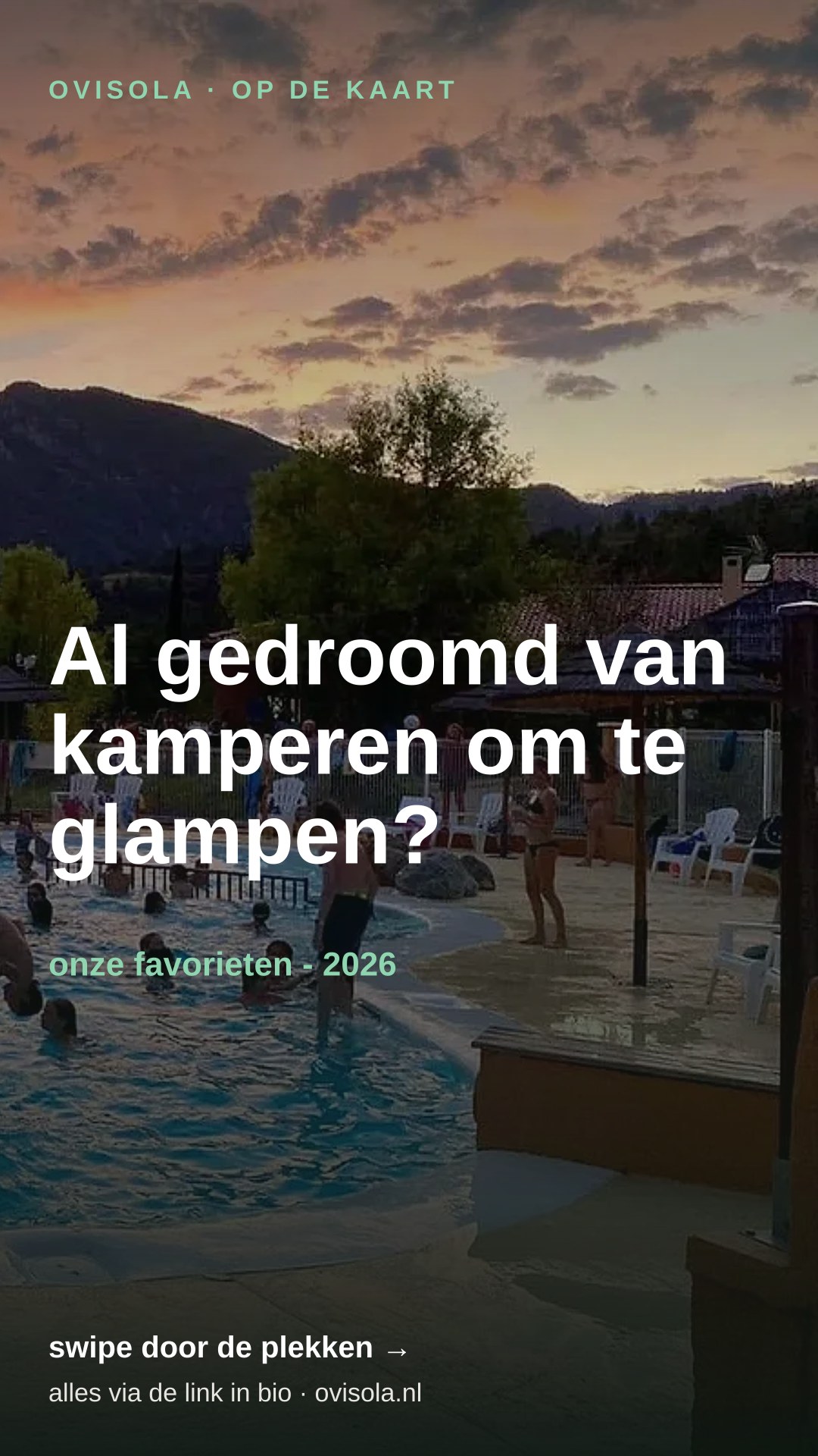 Al gedroomd van kamperen om te glampen? 💭
