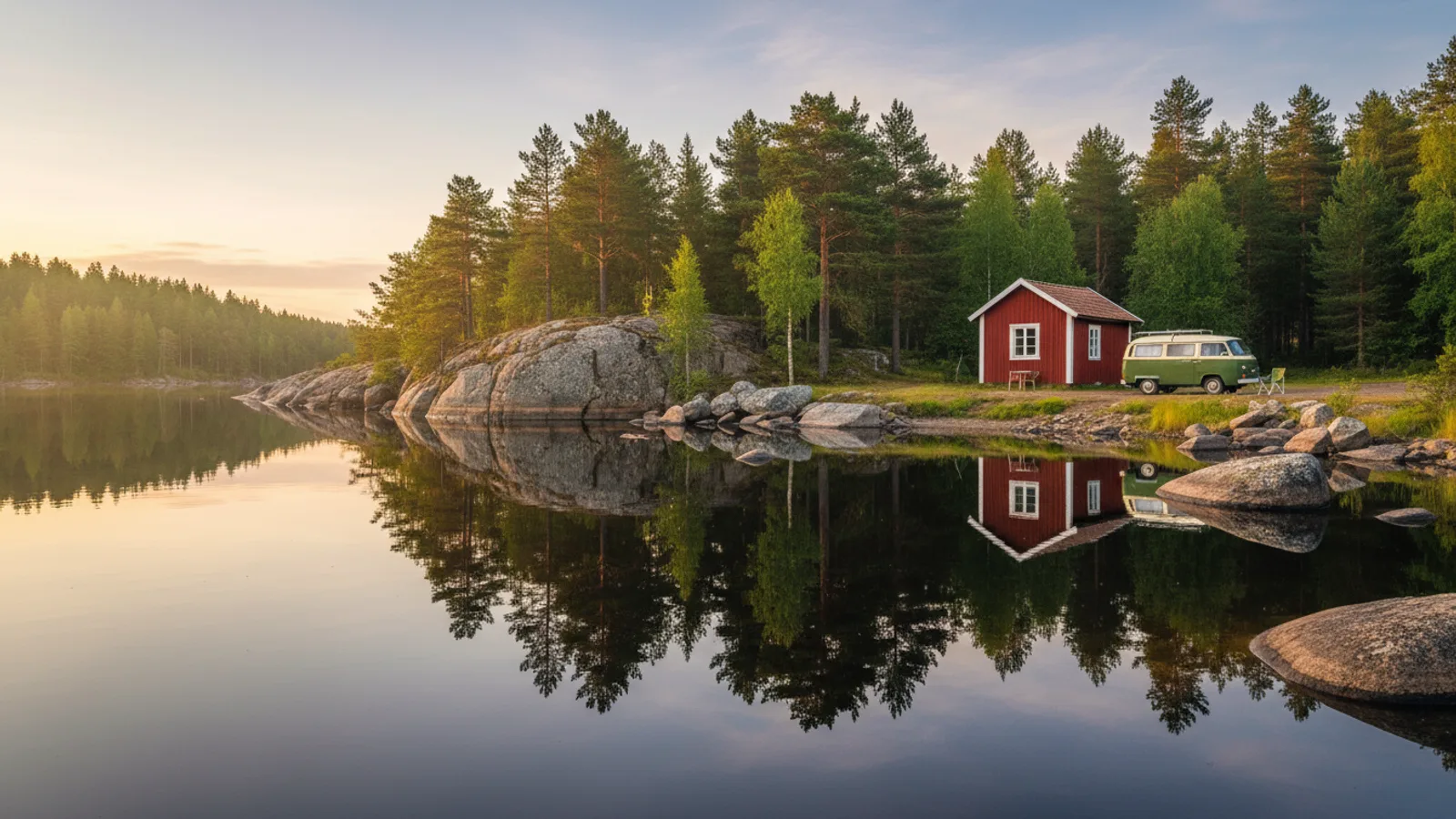 Camping in Zweden